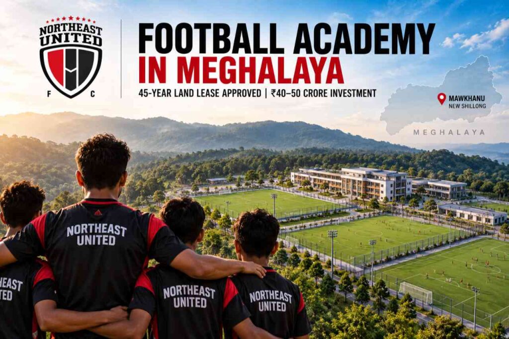 NorthEast United FC receive approval for a 45-year land lease in Meghalaya for football academy