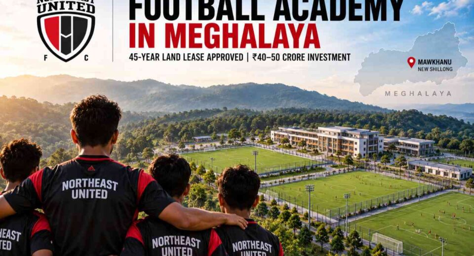 NorthEast United FC receive approval for a 45-year land lease in Meghalaya for football academy