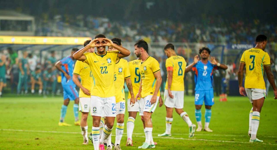 Brazil sealed a 4–0 win over India in Kolkata, but the Blue Tigers showed resilience