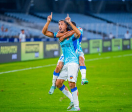Borja Herrera of FC Goa after scoring against East Bengal FC in ISL 2024-25