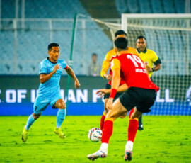 Lalrinzuala Chhangte. of Mumbai City FC was the Player of the Match. against East Bengal FC